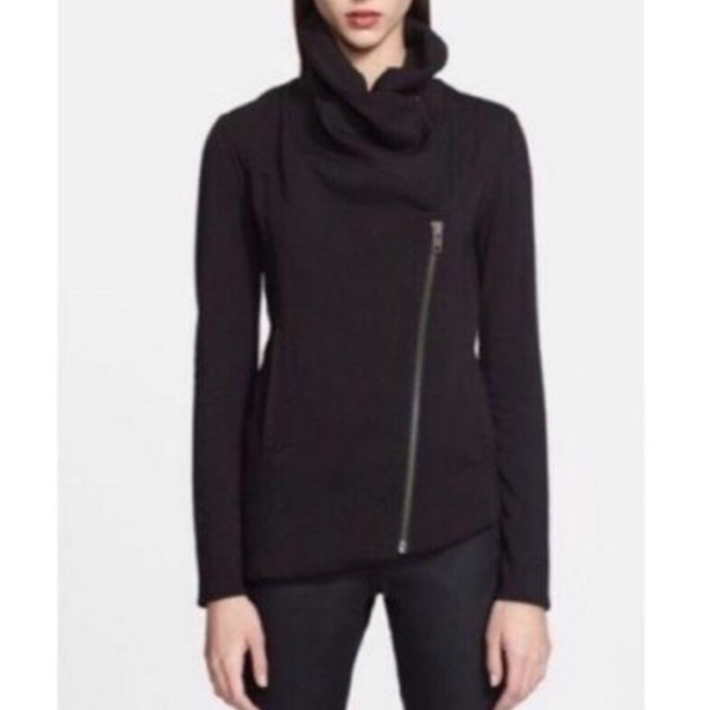 Helmut Lang Black Asymmetric Jacket Size P